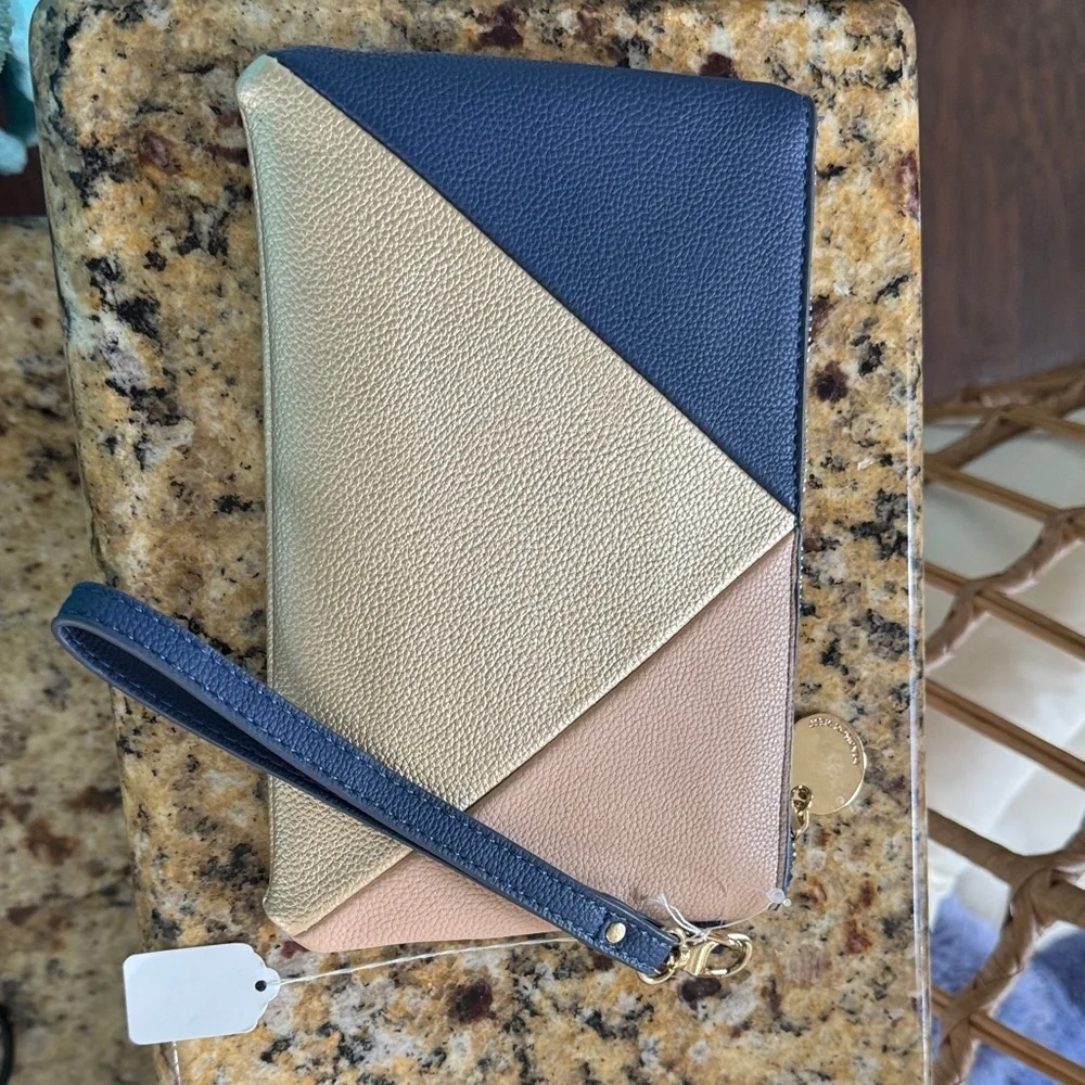 Madison West Tri-Tone Wristlet